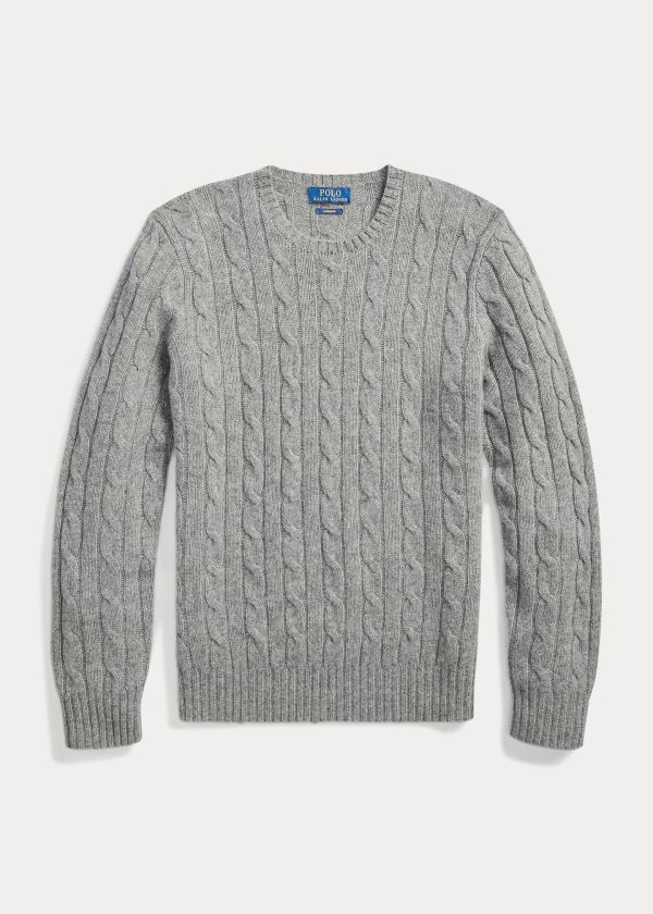 Suéter Polo Ralph Lauren Cable-Knit Cashmere Homem 97468-EMNV